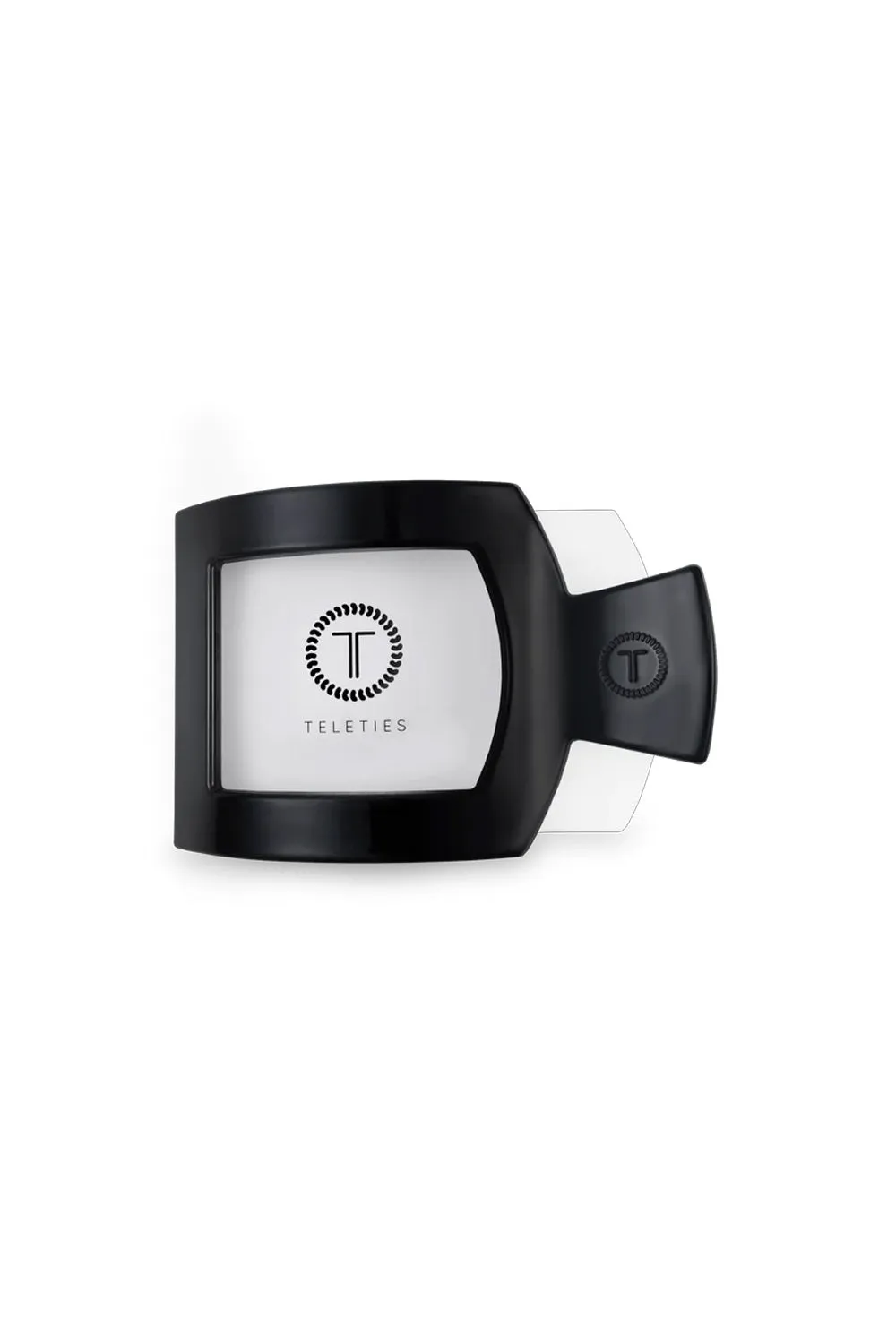 Teleties Medium Flat Square Hair Clip in Black | TT-FCM02-002 sold by Glik’s product image thumbnail 3