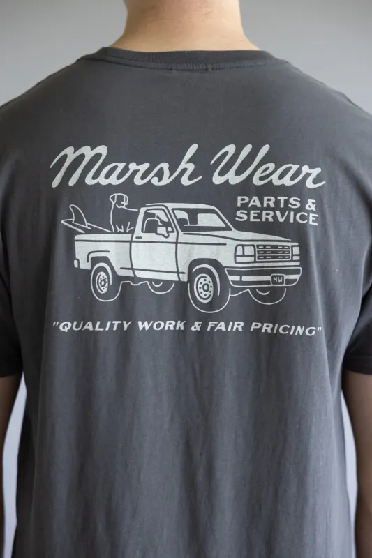 Marsh Wear Parts & Service T-Shirt for Men in Ash Grey | MWT1100-ASH sold by Glik’s