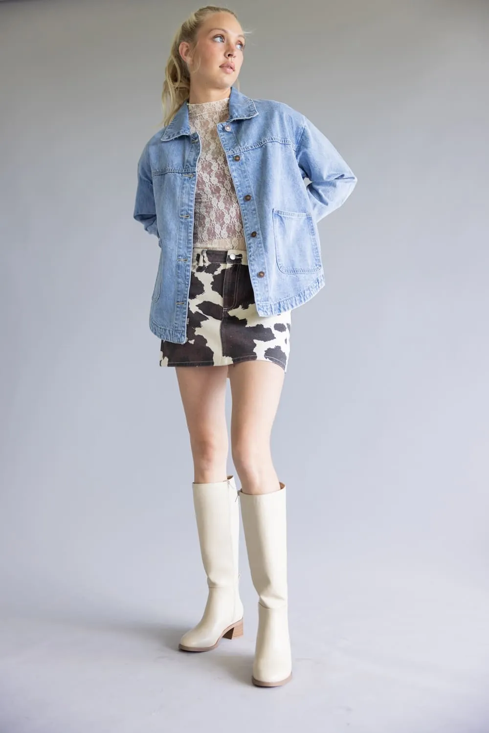 Vintage Denim Jacket for Women | RJK-9962-BLUEWASH sold by Glik’s product image thumbnail 2