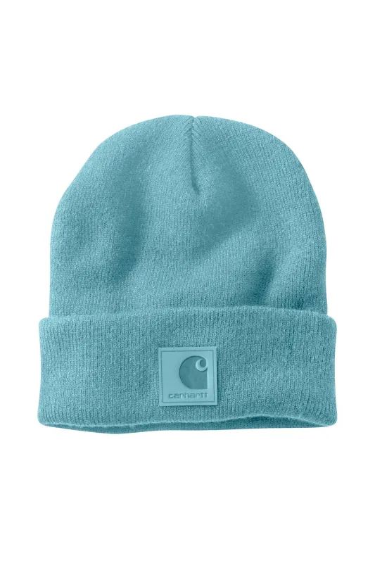Carhartt Knit Cuffed Beanie in Dusted Aqua | 101070-H08 sold by Glik’s