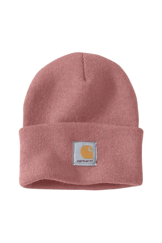 Carhartt Knit Cuffed Beanie in Rose | A18-P54 sold by Glik’s