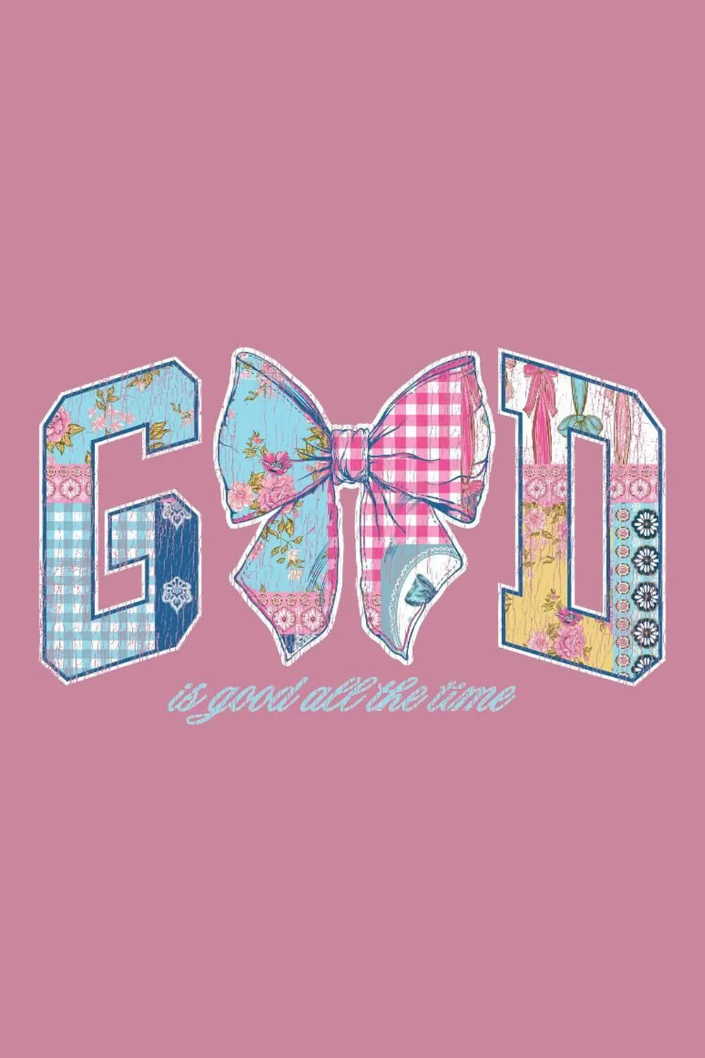 Simply Southern Youth God Crewneck for Girls in Pink | YTH-CREW-GOD-BBLGUM sold by Glik’s product image thumbnail 2
