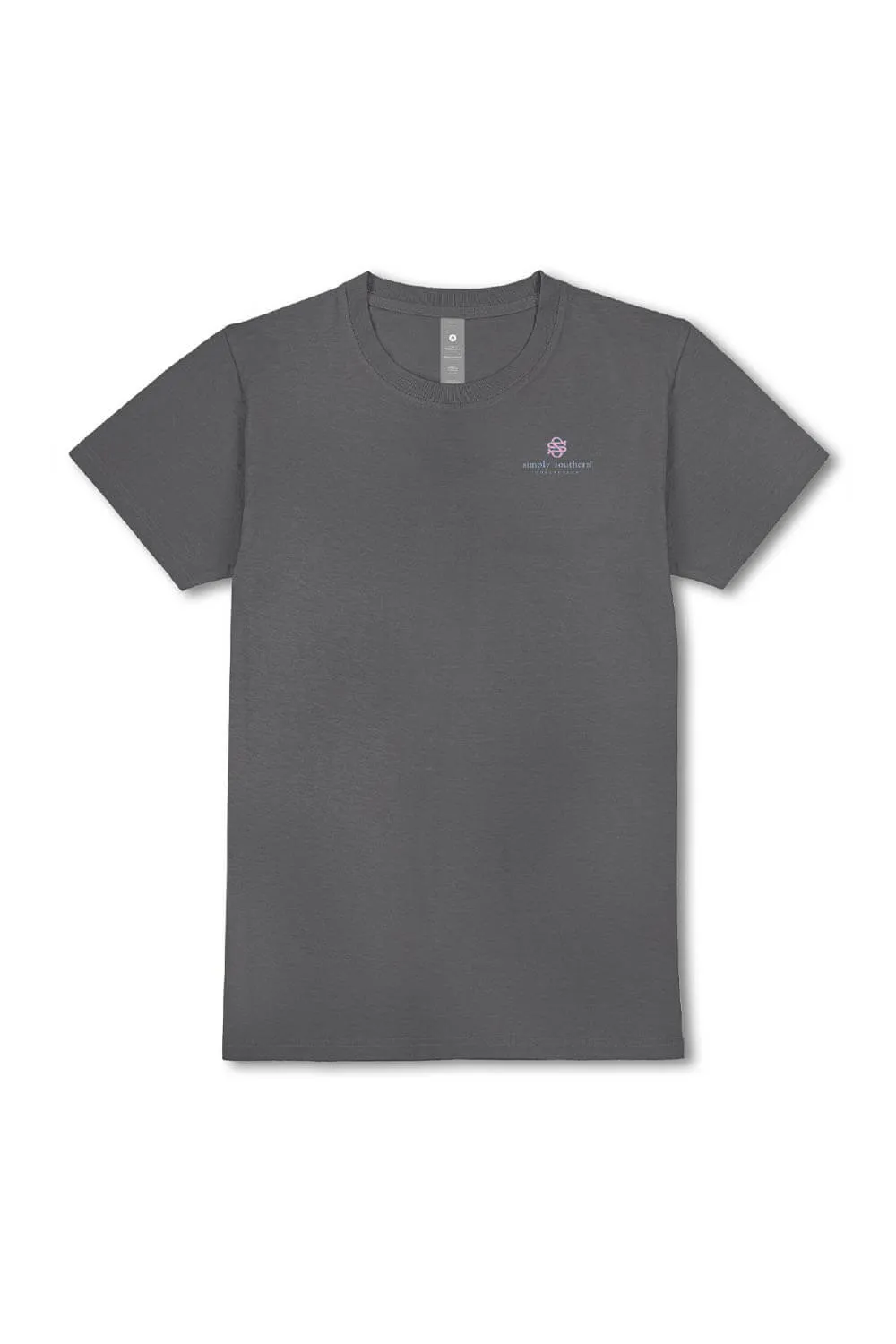 Simply Southern Happiness Blooms T-Shirt for Women in Coal | SS-HAPPY-WSHCOAL sold by Glik’s product image thumbnail 2