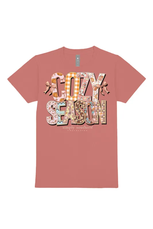 Simply Southern Plus Size Cozy Season T-Shirt for Women in Maple | EXT-SS-COZY-MAPLE sold by Glik’s