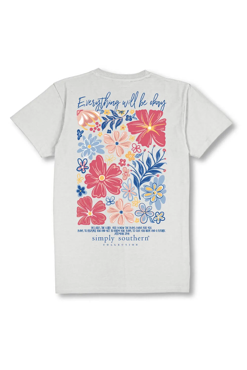 Simply Southern Plus Size Everything Will Be Okay T-Shirt for Women in Beige | EXT-SS-OK-STAR sold by Glik’s