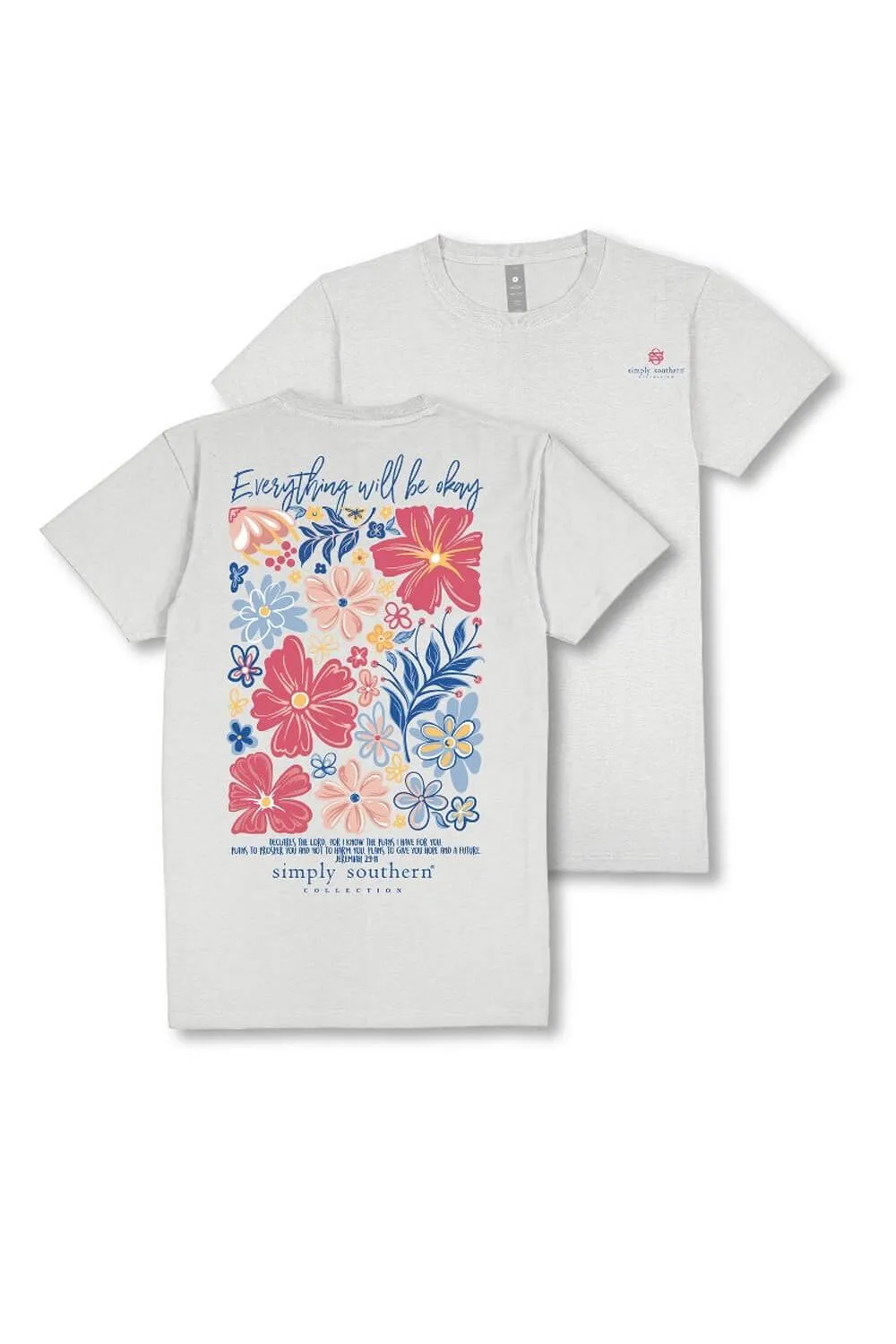 Simply Southern Plus Size Everything Will Be Okay T-Shirt for Women in Beige | EXT-SS-OK-STAR sold by Glik’s product image thumbnail 3