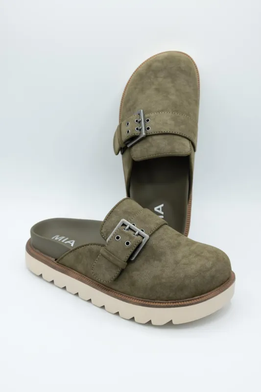 MIA Zamira Clogs for Women in Khaki Green | GS1673401-KHAKI sold by Glik’s