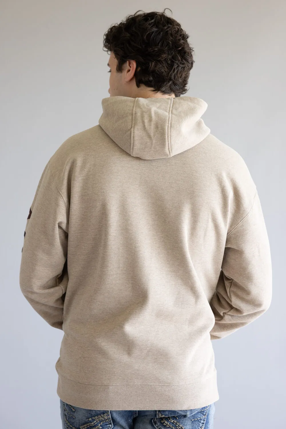 Ariat Rebar Graphic Hoodie for Men in Oatmeal Heather | 10062529-OATMEAL sold by Glik’s product image thumbnail 3