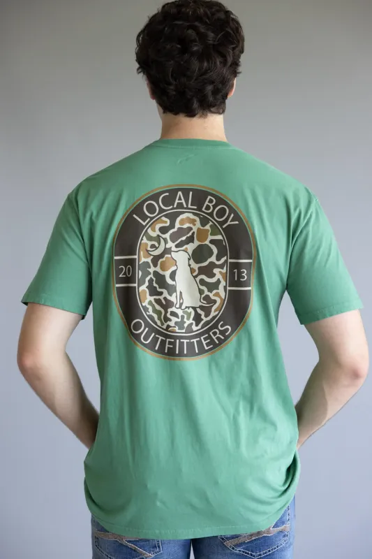 Local Boy Vintage Crest T-Shirt for Men in Green | L1000519-LTG sold by Glik’s