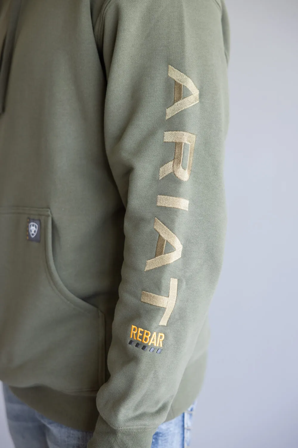 Ariat Rebar Graphic Hoodie for Men in Grape Leaf | 10062544-GRAPELEAF sold by Glik’s product image thumbnail 3