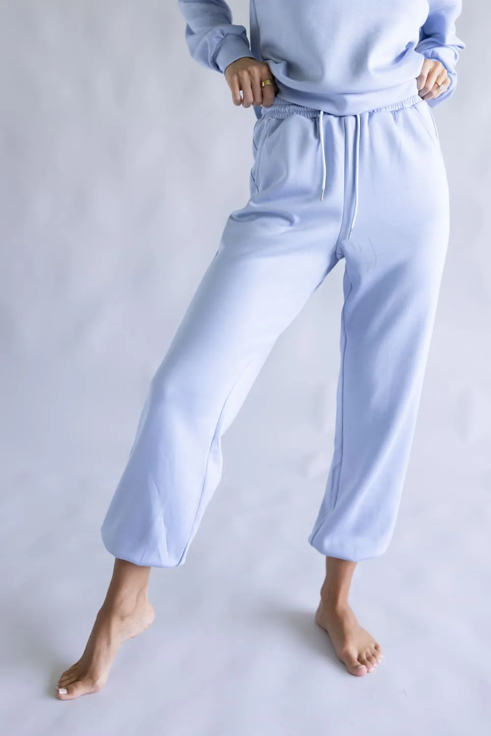 Zip Neck Super Soft Set for Women in Blue | KDC-SCBPNT-01-LBL sold by Glik’s product image thumbnail 4