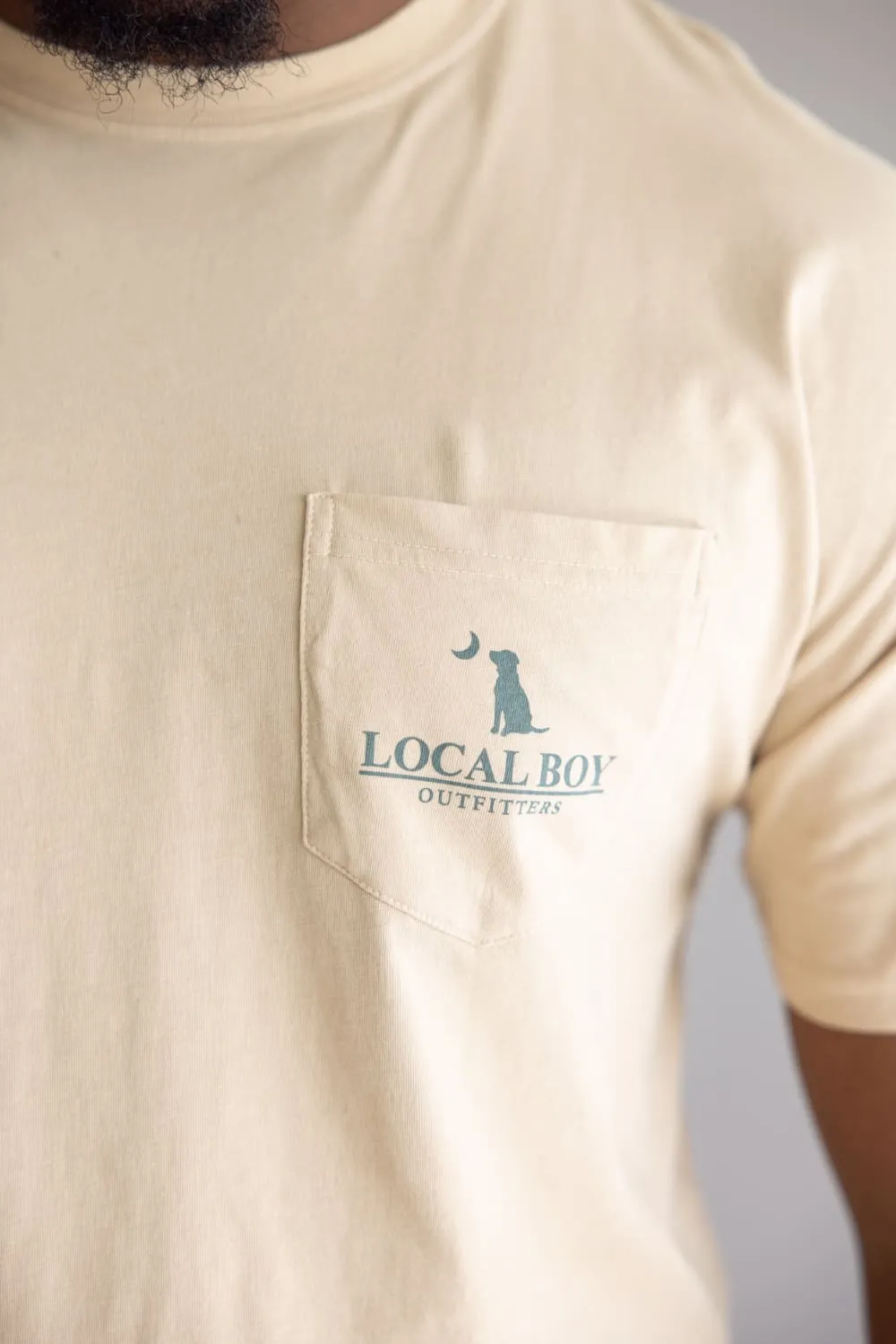 Local Boy Local Flage Bluff T-Shirt for Men in Latte Brown | L1000518-LAT sold by Glik’s product image thumbnail 3