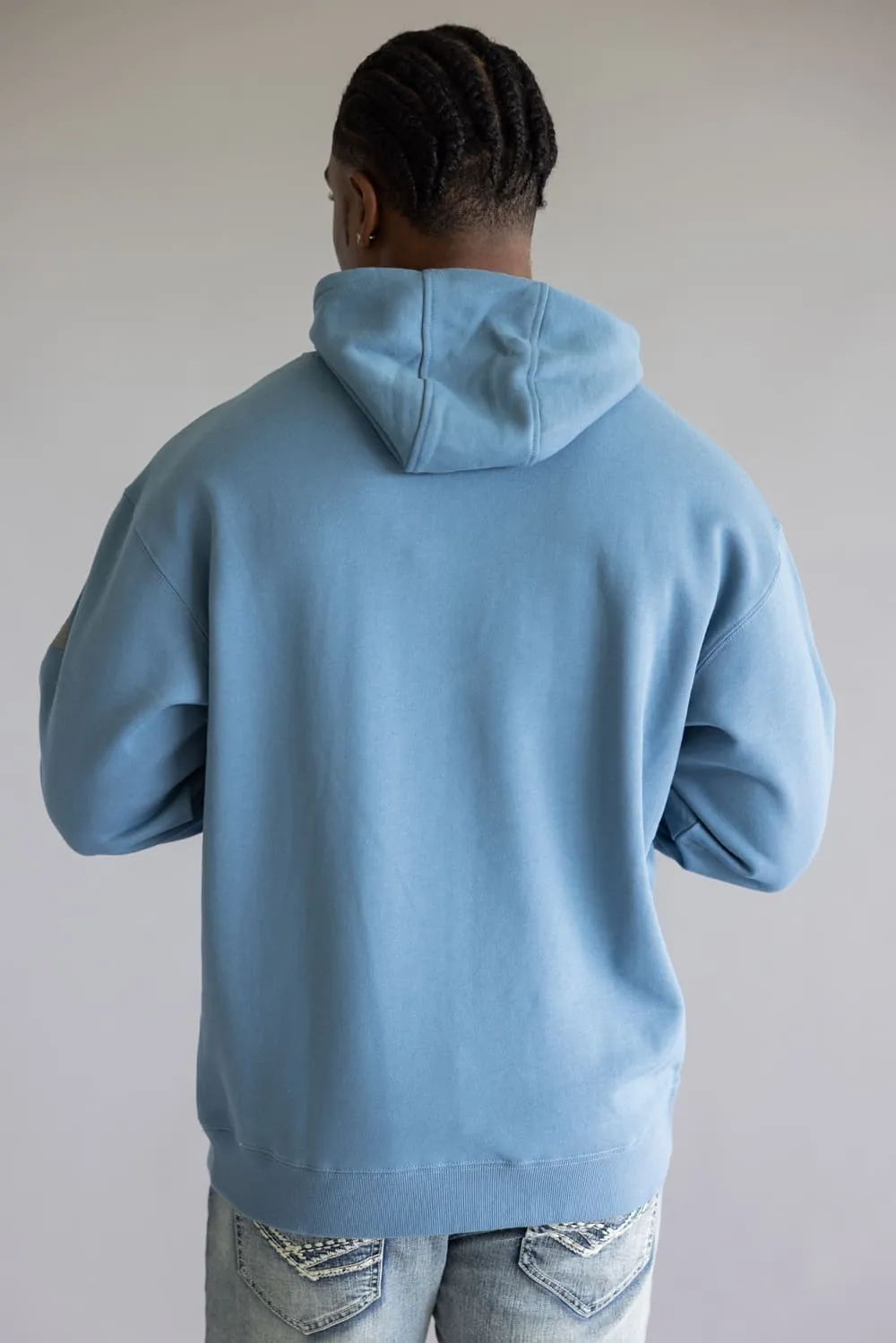 Ariat Rebar Graphic Hoodie for Men in Bluestone | 10062545-BLUESTONE sold by Glik’s product image thumbnail 4