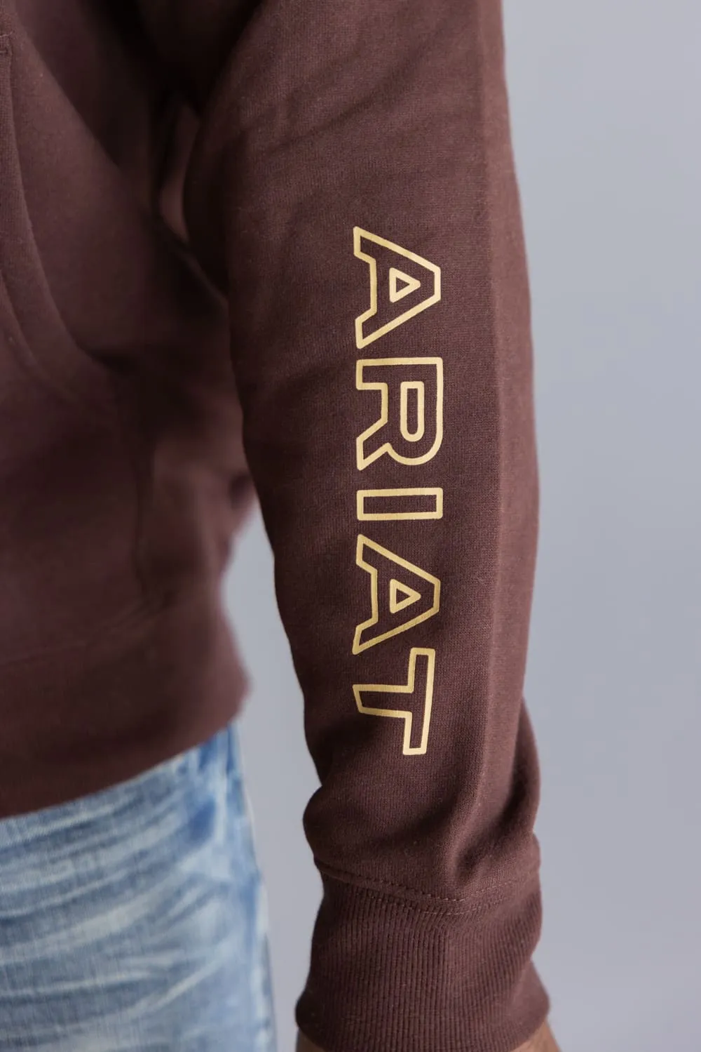 Ariat Carlsbad Canyon Hoodie for Men in Brown | 10062500-BROWN sold by Glik’s product image thumbnail 4