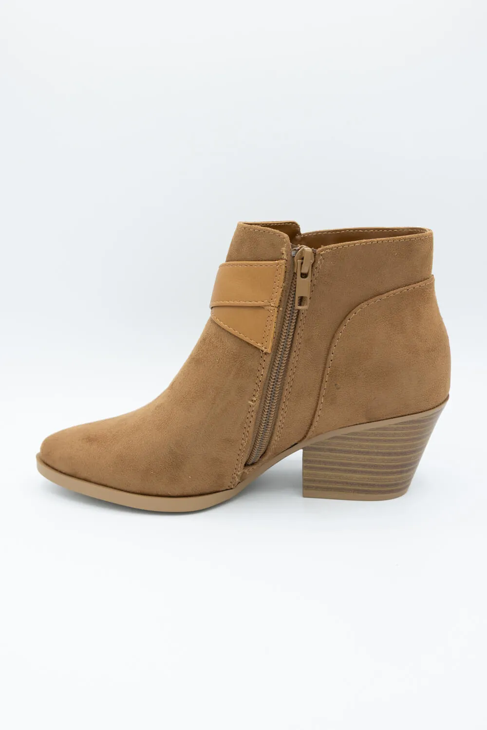 Soda Ponda Buckle Ankle Booties for Women in Coffee | PONDA-S COFFEE sold by Glik’s product image thumbnail 4