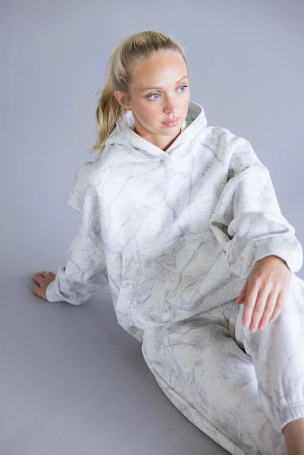 Camo Fleece Hoodie for Women in Grey | CT9263-GREY sold by Glik’s product image thumbnail 2