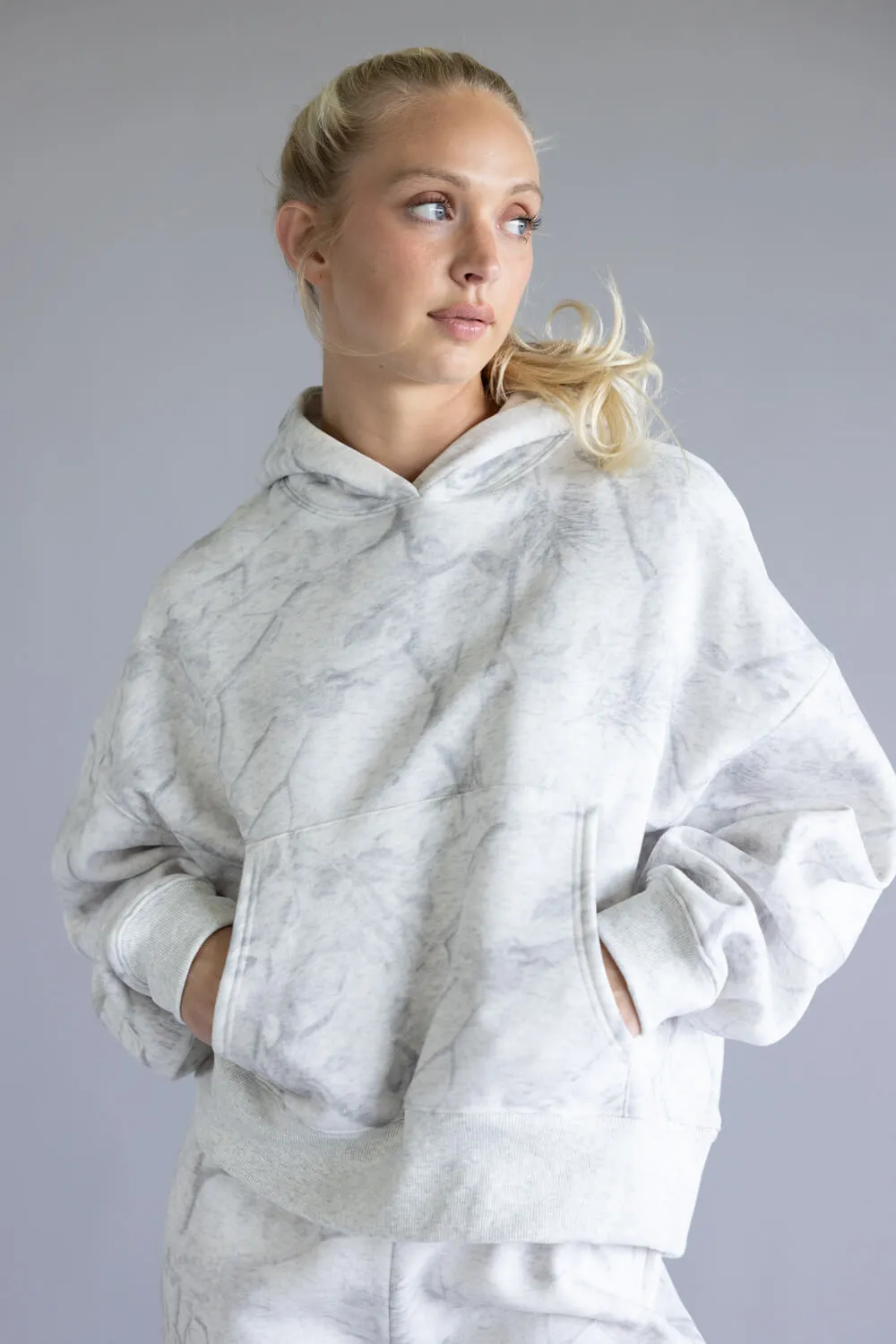 Camo Fleece Hoodie for Women in Grey | CT9263-GREY sold by Glik’s