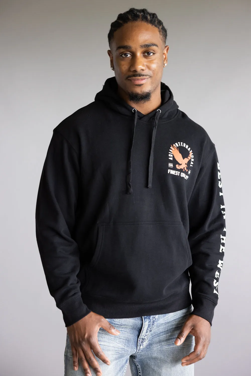 Ariat Eagle Hoodie for Men in Black | 10062492-BLACK sold by Glik’s product image thumbnail 2