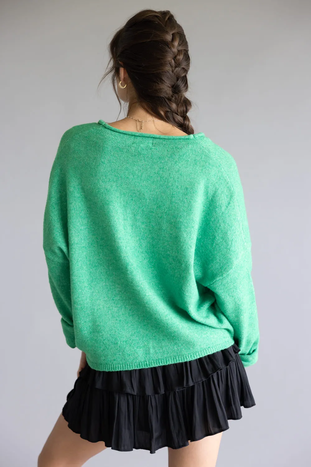 Things Between Piper Cardigan for Women in Kelly Green | TBW237-KGRN sold by Glik’s product image thumbnail 2