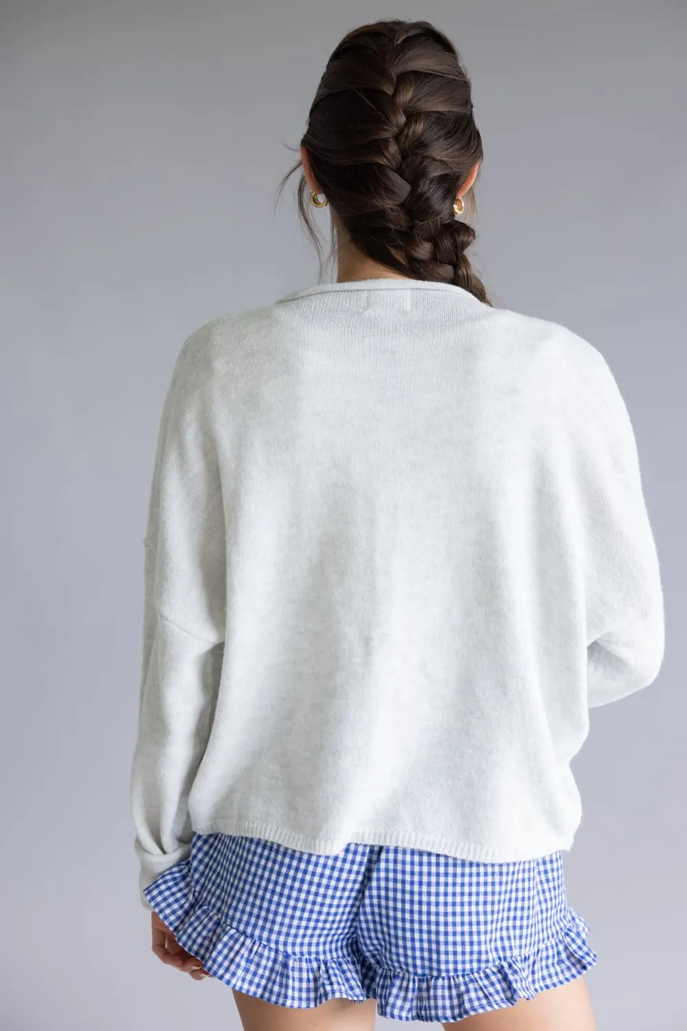 Piper Cardigan for Women in Light Grey | TBW237-LTGRY sold by Glik’s product image thumbnail 3