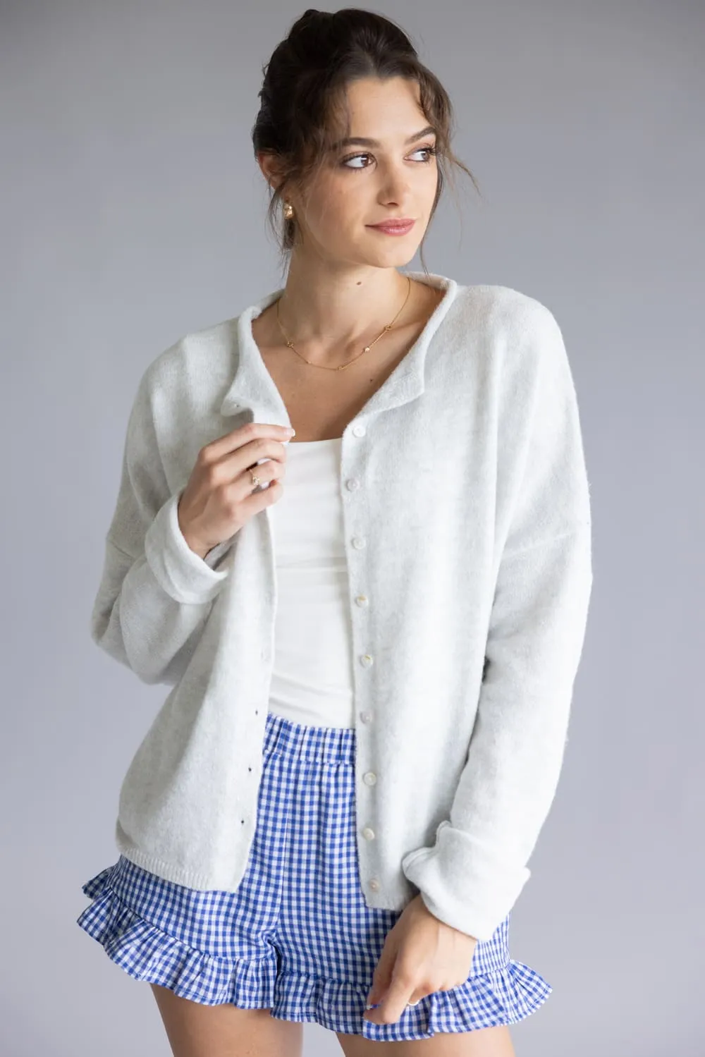 Piper Cardigan for Women in Light Grey | TBW237-LTGRY sold by Glik’s product image thumbnail 2