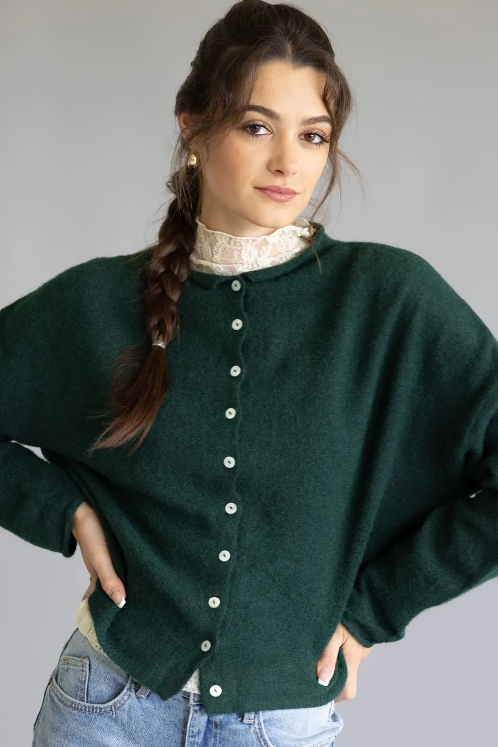 Piper Cardigan for Women in Forest Green | TBW237-FORGRN sold by Glik’s product image thumbnail 5
