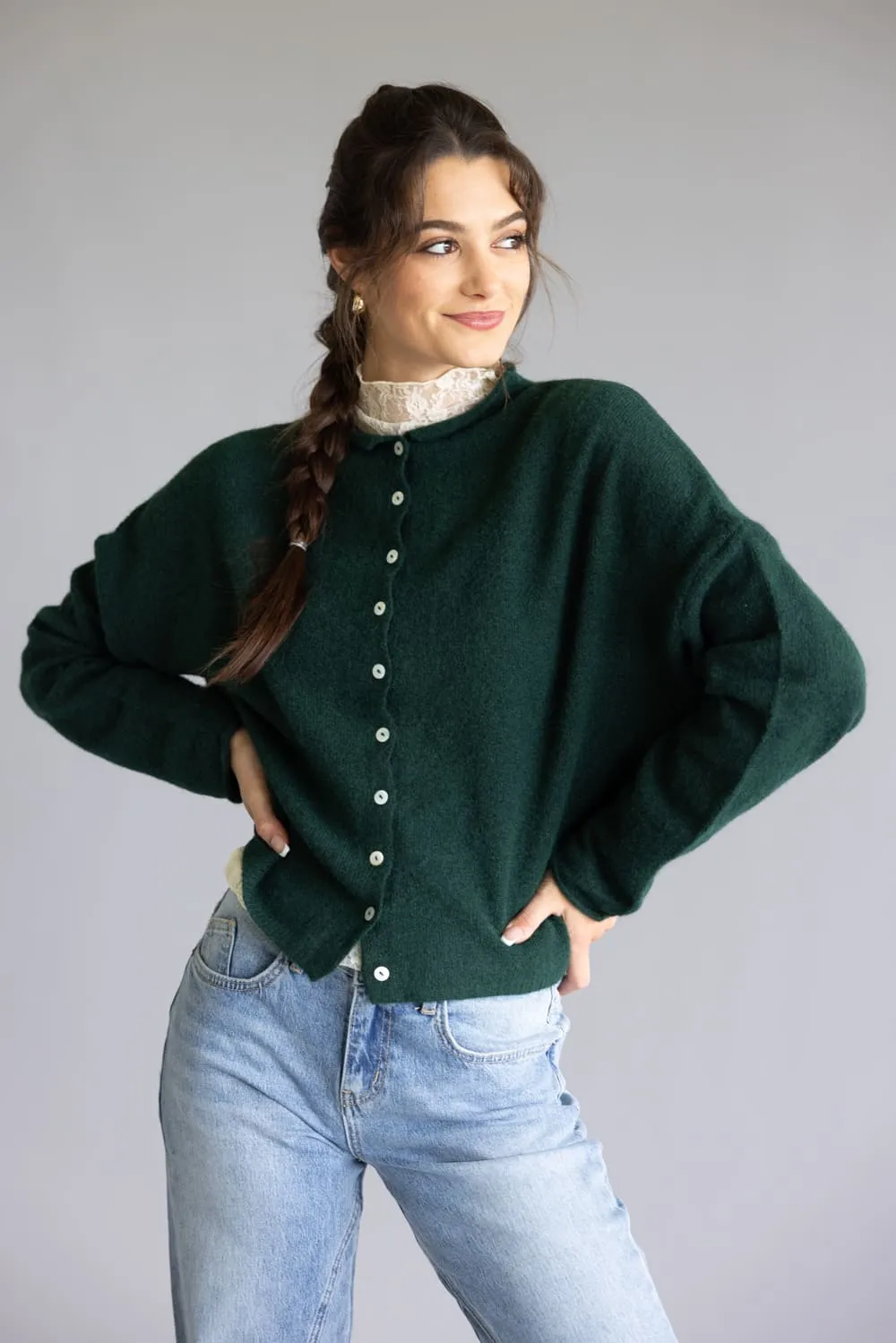 Piper Cardigan for Women in Forest Green | TBW237-FORGRN sold by Glik’s product image thumbnail 2