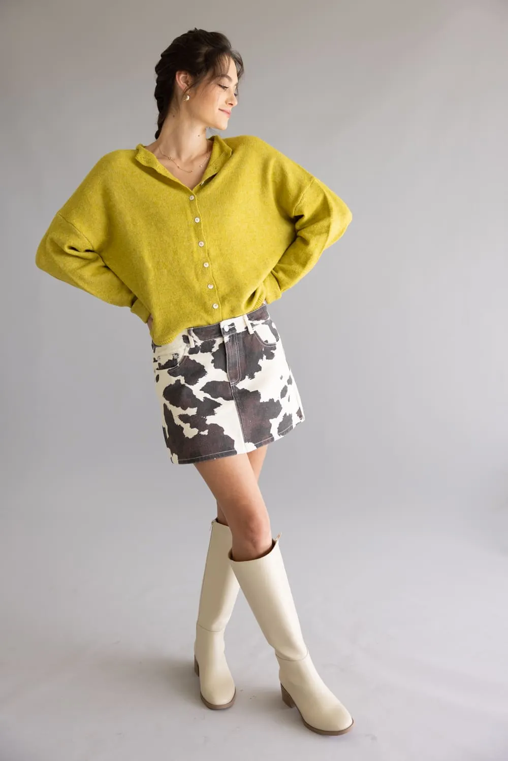 Things Between Piper Cardigan for Women in Dijon Yellow | TBW237-DJN sold by Glik’s product image thumbnail 3