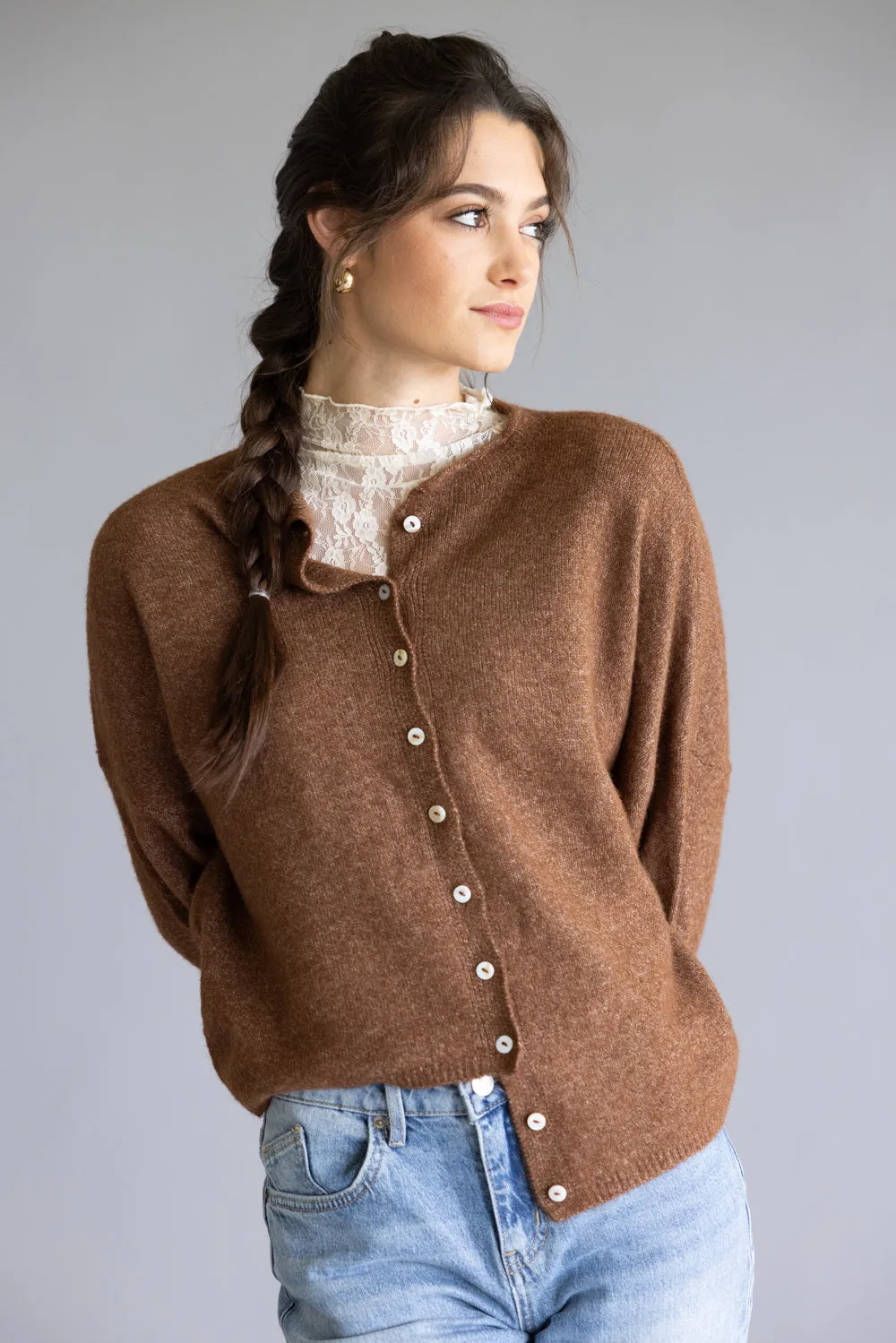 Things Between Piper Cardigan for Women in Brown | TBW237-BRN sold by Glik’s product image thumbnail 2