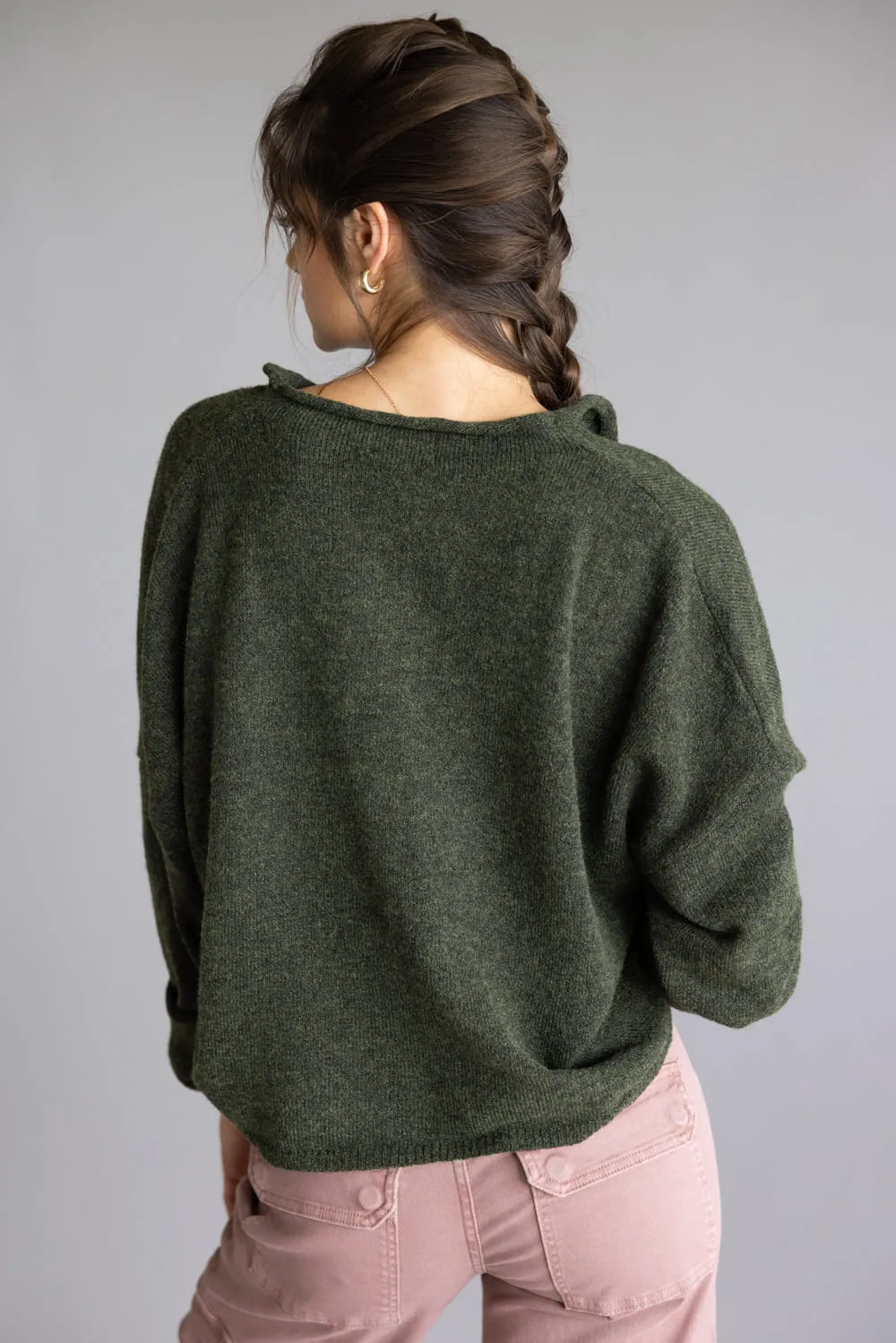 Things Between Piper Cardigan for Women in Hunter Green | TBW237-HNTGRN sold by Glik’s product image thumbnail 3