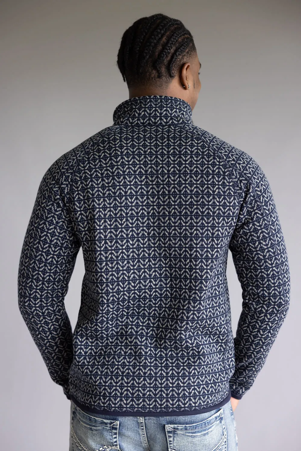 Patagonia Men’s Better Sweater Quarter Zip in Sunken Blue | 25523-SSKN BLUE sold by Glik’s product image thumbnail 4