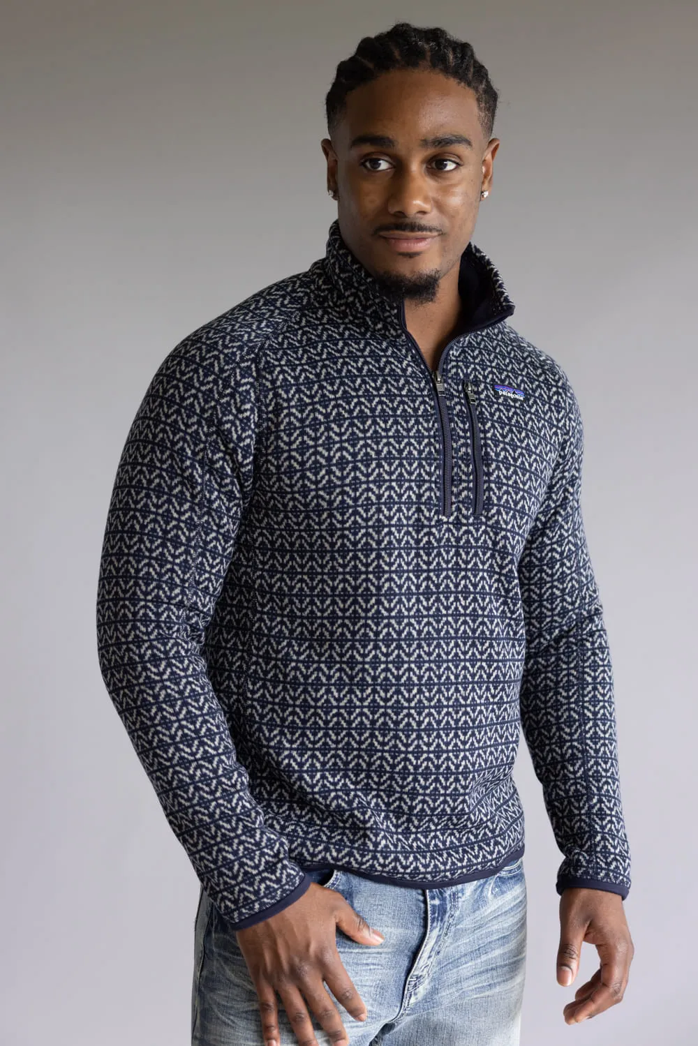 Patagonia Men’s Better Sweater Quarter Zip in Sunken Blue | 25523-SSKN BLUE sold by Glik’s product image thumbnail 2