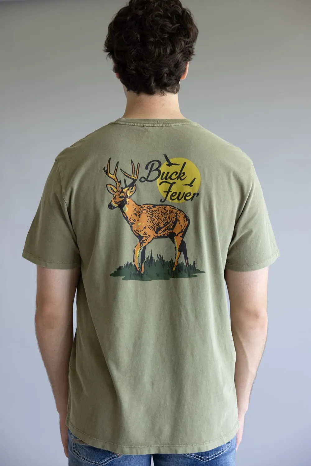 Marsh Wear Buck Fever T-Shirt for Men in Vintage Moss | MWT5021-VMOS sold by Glik’s