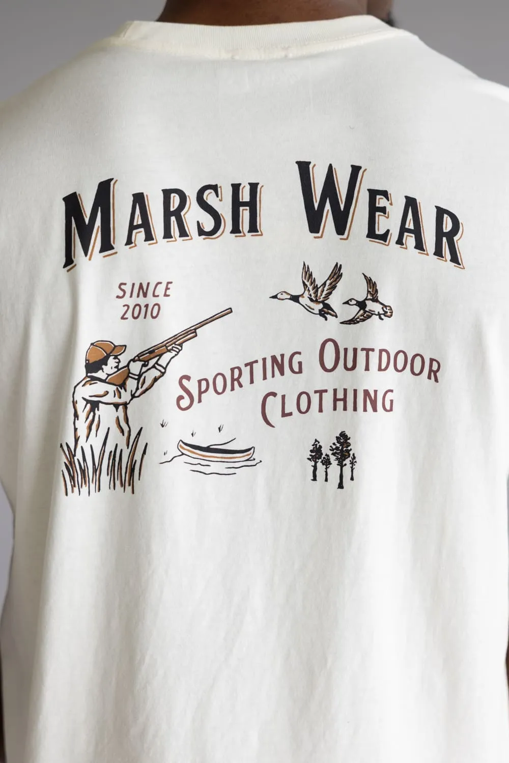 Marsh Wear Sportsman T-Shirt for Men in Vintage White | MWT1101-VWHT sold by Glik’s product image thumbnail 4