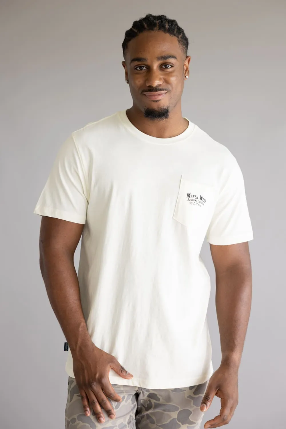 Marsh Wear Sportsman T-Shirt for Men in Vintage White | MWT1101-VWHT sold by Glik’s product image thumbnail 2