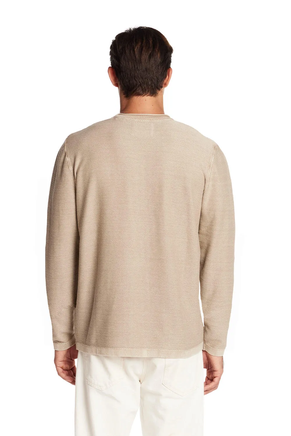 Weatherproof Twill Stonewash Sweater for Men in Vintage Khaki | F2540488GK-VINTAGEKHAKI sold by Glik’s product image thumbnail 3