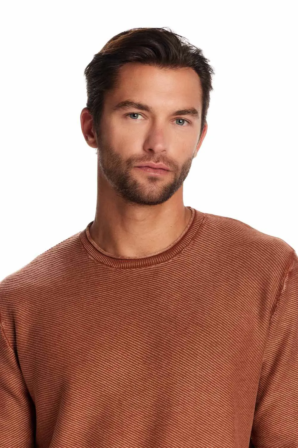 Weatherproof Twill Stonewash Sweater for Men in Gingerbread | F2540488GK-GINGERBREAD sold by Glik’s product image thumbnail 4