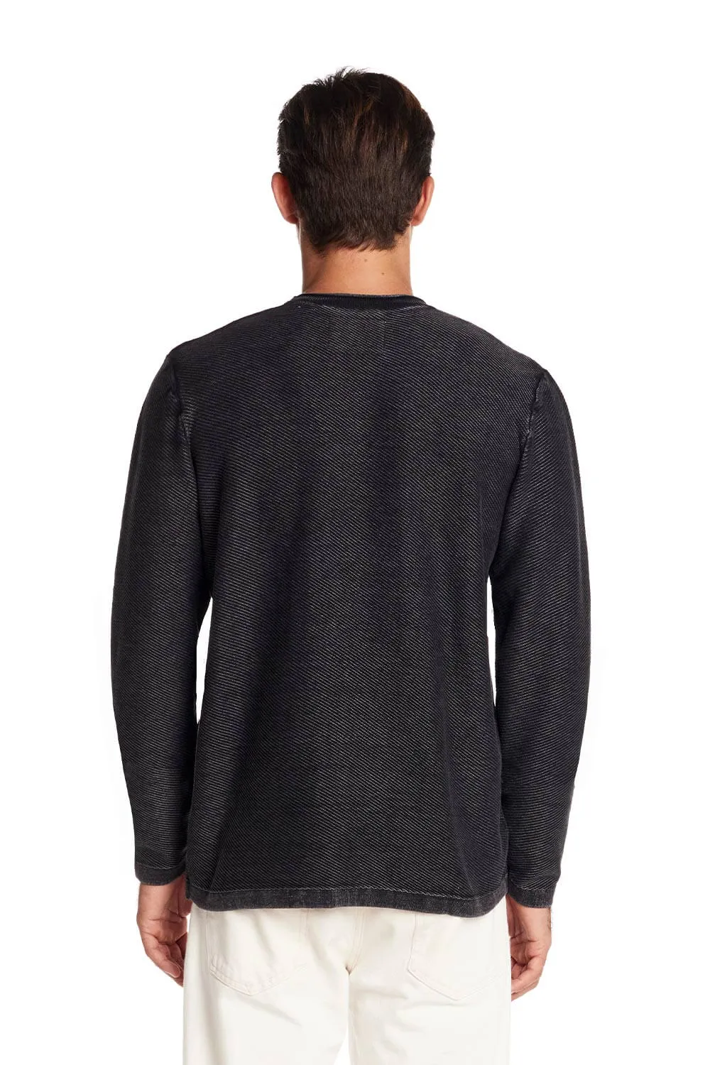 Weatherproof Twill Stonewash Sweater for Men in Meteorite | F2540488GK-METEORITE sold by Glik’s product image thumbnail 4
