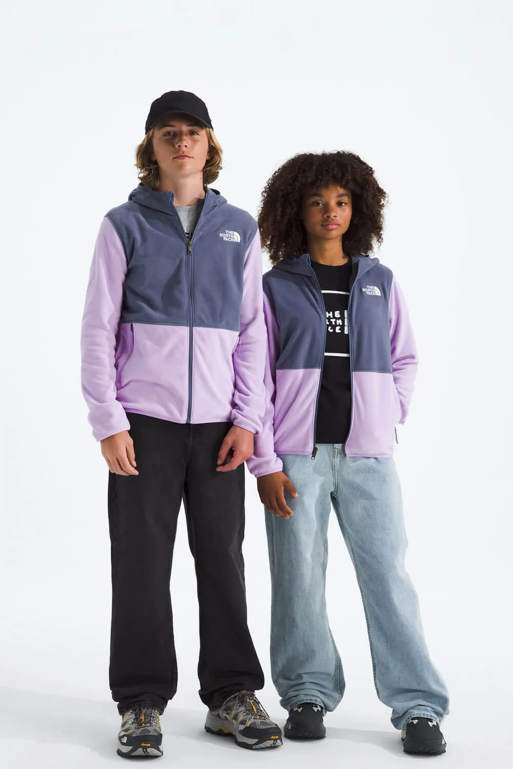 The North Face Youth Glacier Full Zip Jacket in Lilac | NF0A8CVF-DFZ sold by Glik’s