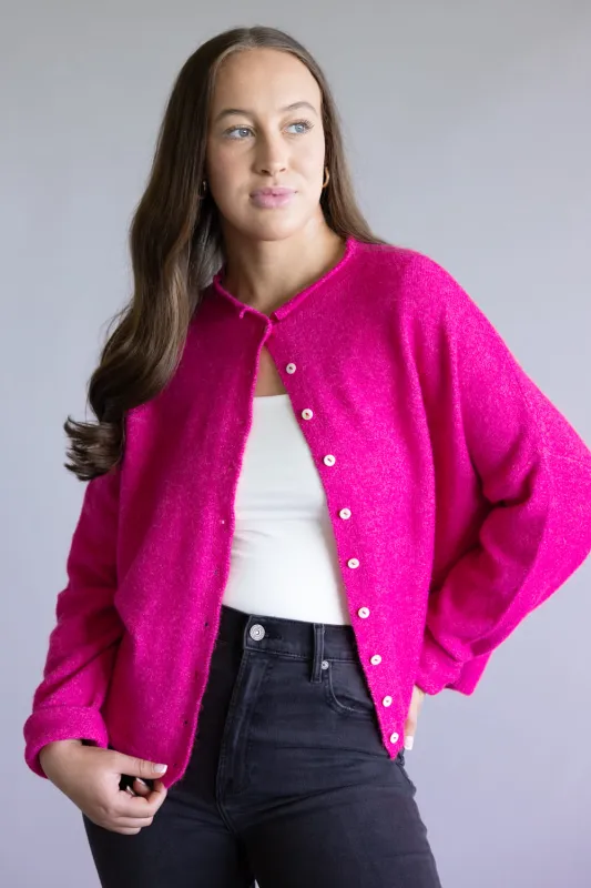 Things Between Piper Cardigan for Women in Fuchsia Pink | TBW237-FUS sold by Glik’s