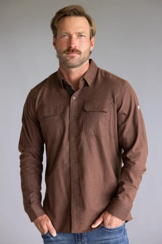 Kuhl Descendr Flannel Shirt for Men in Rustic Brick | 7244-RUSTICBRICK sold by Glik’s