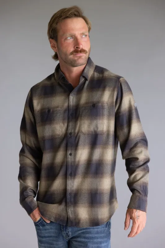 Kuhl Law Flannel Shirt for Men in Dark Roast | 7373-DARKROAST sold by Glik’s