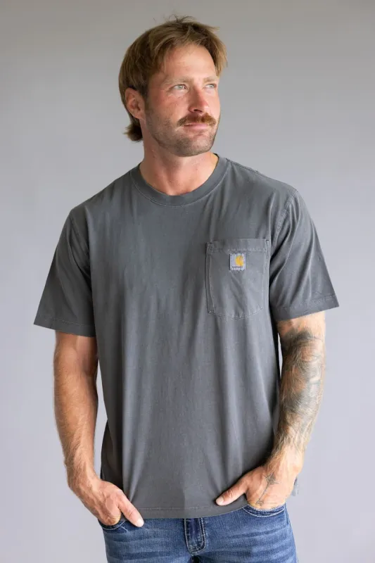 Carhartt Garment Dye Pocket T-Shirt for Men in Grey | 106252-029 sold by Glik’s