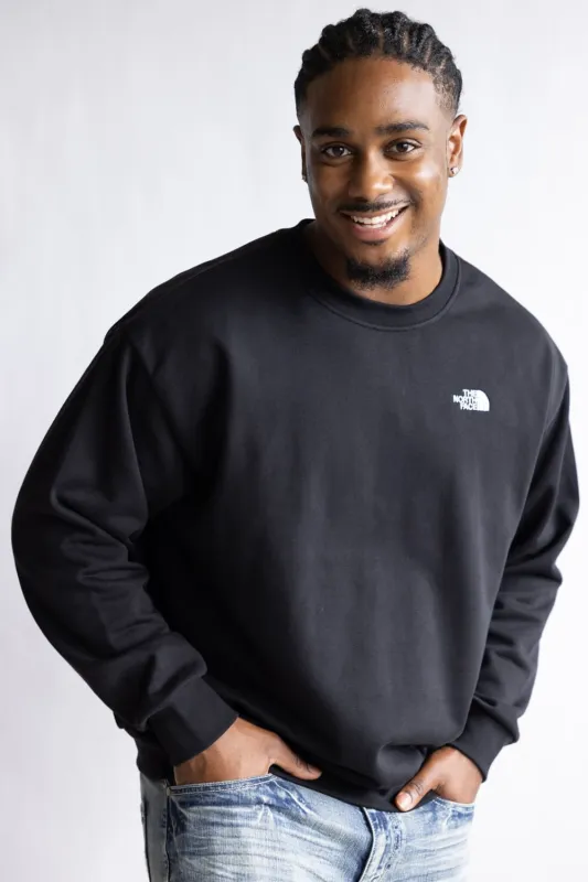 The North Face Evolution Oversized Crew Sweatshirt for Men in Black | NF0A8FKR-JK3 sold by Glik’s