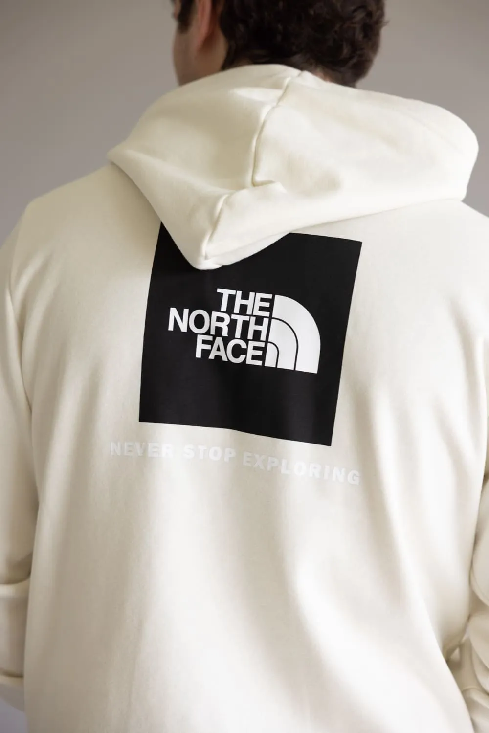 The North Face Evolution Box Logo Hoodie for Men in White Dune | NF0A8CWP-QLI sold by Glik’s product image thumbnail 4