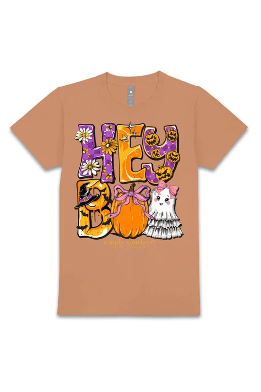 Simply Southern Plus Size Hey Boo T-Shirt for Women in Chestnut Brown | EXT-SS-HEYBOO-CHSTNT sold by Glik’s
