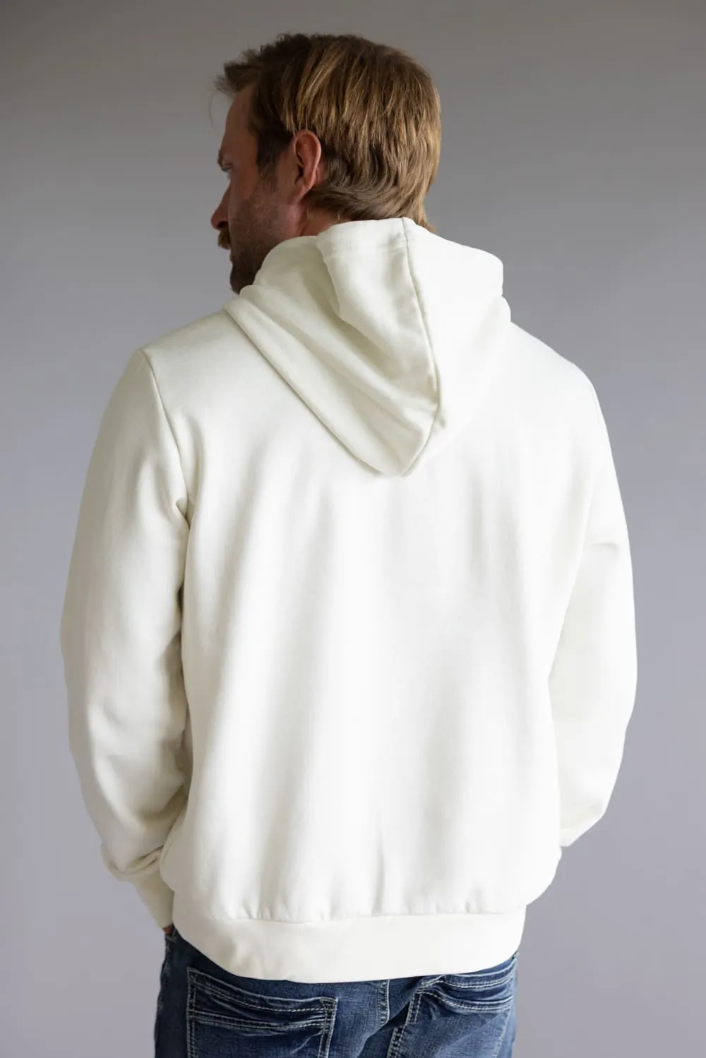 The North Face Half Dome Hoodie for Men in White Dune | NF0A8CWR-QLI sold by Glik’s product image thumbnail 4