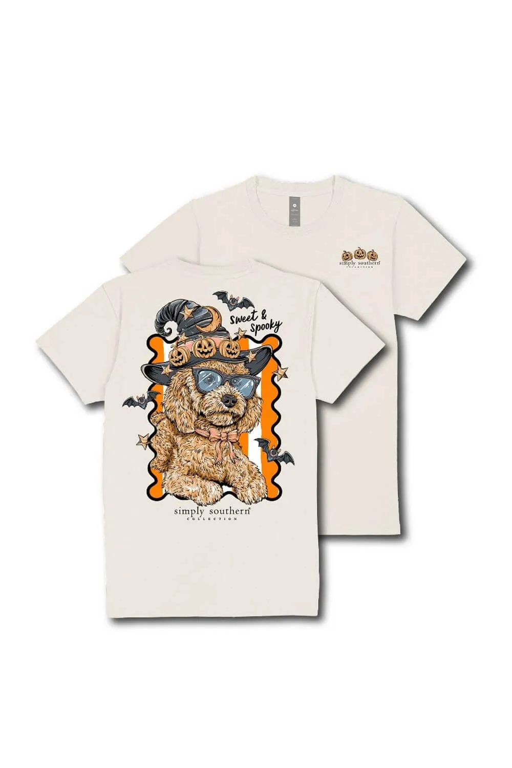 Simply Southern Sweet & Spooky T-Shirt for Women in Whisper White | SS-SWEETSPKY-WISP sold by Glik’s product image thumbnail 4