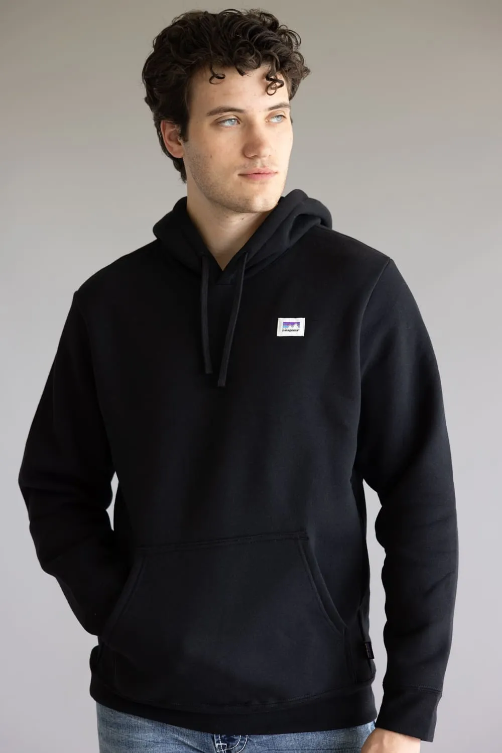 Patagonia Men’s Sticker Uprisal Hoodie in Black | 39696-BLK BLACK sold by Glik’s