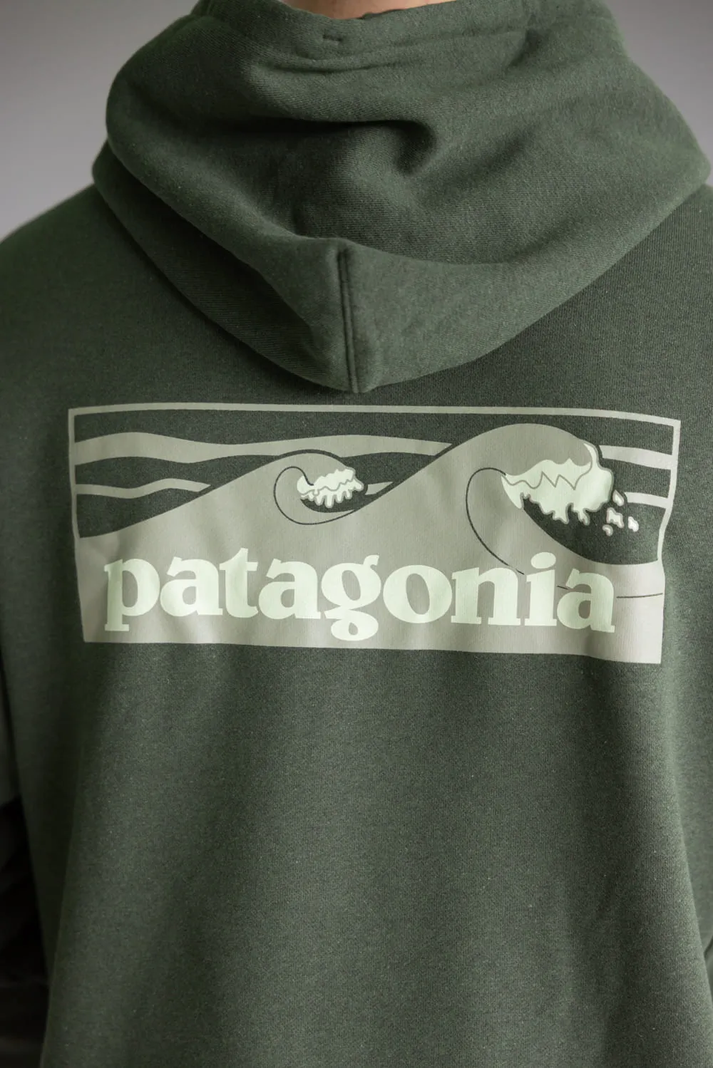 Patagonia Men’s Boardshort Logo Uprisal Hoodie in Green | 39665-BSNG GREEN sold by Glik’s product image thumbnail 4